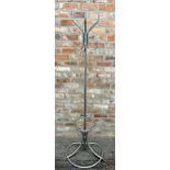 1960s chrome hall stand, 195cm high