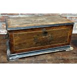 Incredible large Swiss P.V.F. orchestra music box for restoration, kingwood and rosewood case,