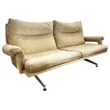 Howard Keith HK, MCM two Seater Sofa, on chrome legs, 177cm long x 77cm high