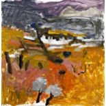 Sheila Macmillan (1928-2018) - Colourful landscape, signed and authenticated by Fiona Taylor