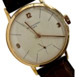 1940s Patek Philippe 1513 18k rose gold wristwatch, cream dial with 3-9-12 Arabic numerals and