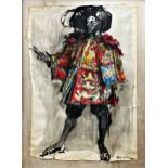 Feliks Topolski (1908-1989) - full length portrait of King of Arms,, signed and dated (19)67,