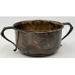 1930s silver twin handled porringer, maker Joseph Rodgers & Sons, Sheffield 1938, 15cm wide, 4.5oz