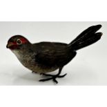 Probably by Franz Bergman - Austrian cold painted bronze study of a Finch, marked Geschutzt and C045