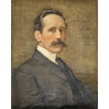 Norman McCarthy-Mor (early 20th century) - bust portrait of a seated gentleman, signed,