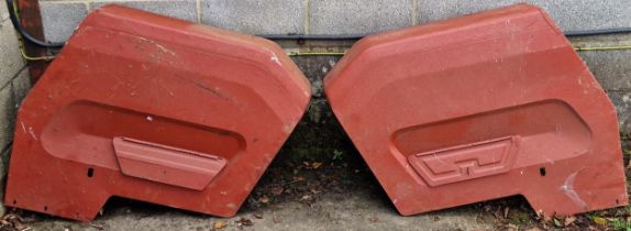 Pair of Massey Ferguson 135 square mud guards