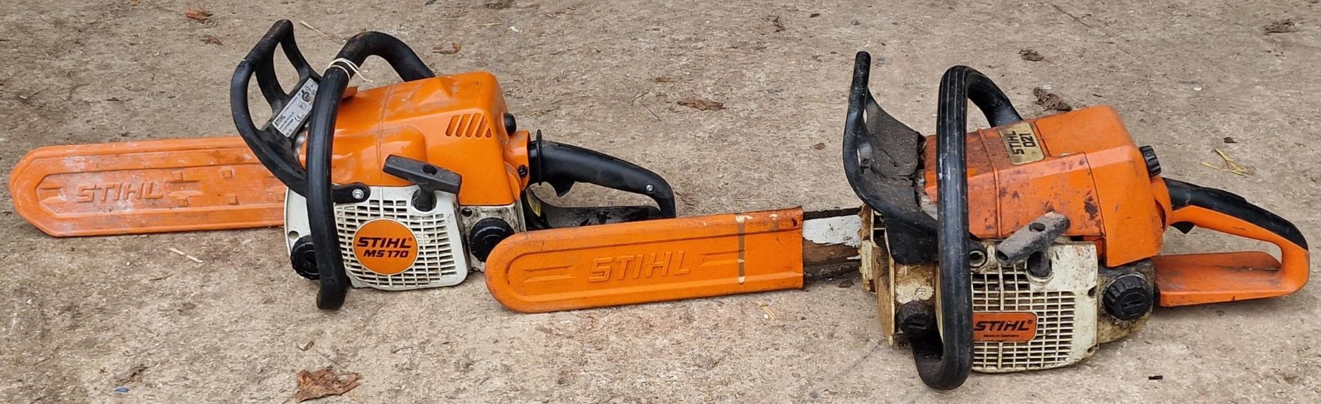 Stihl MS170 chainsaw together with a Stihl 021 chainsaw (2) - Image 2 of 2