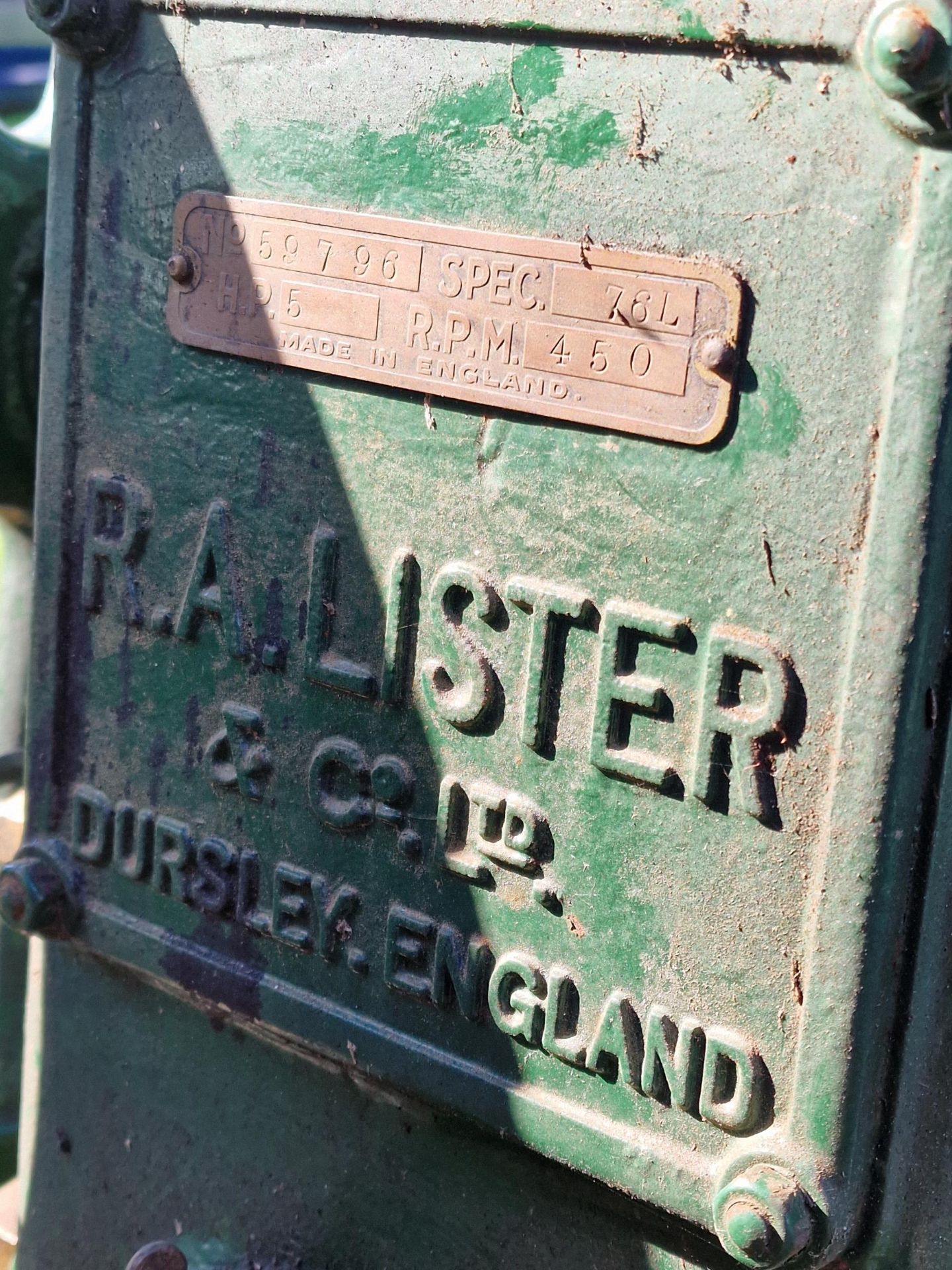Good vintage R.A Lister of Dursley water pump with green painted finish - Bild 4 aus 4