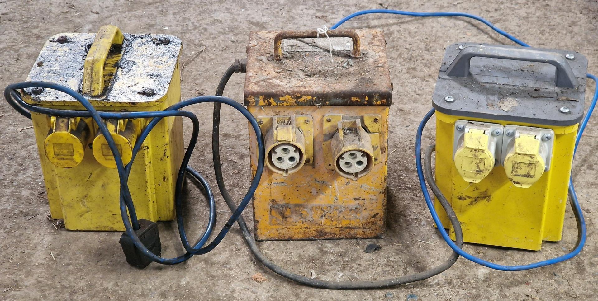 Three dual socket transformers (3)