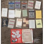 Collection of mainly Massey Ferguson tractor service instruction booklets