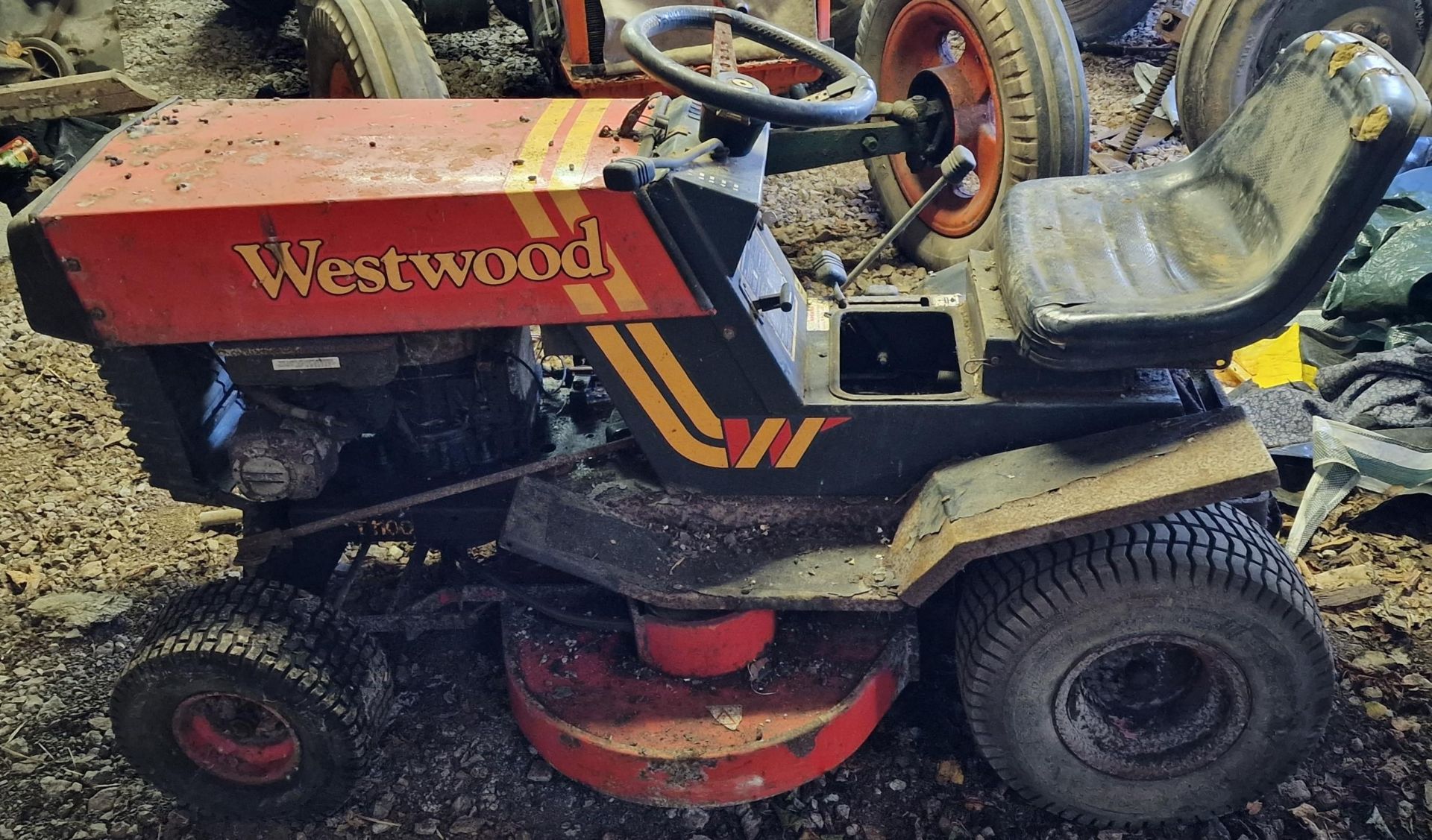 Vintage Westwood petrol powered ride on mower