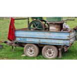 Hi-line multi tip tipping trailer