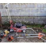 Mountfield mower together with a Husqvarna 25r strimmer plus two others (3)