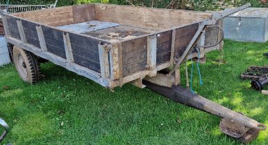 Massey Ferguson flat bed trailer with removable sides and back