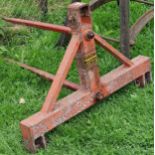 Vintage red two prong tractor bail spike