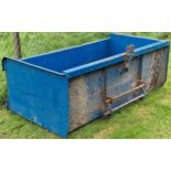 Heavy duty rear mounted tractor carry box with removable panel, 62 x 174cm