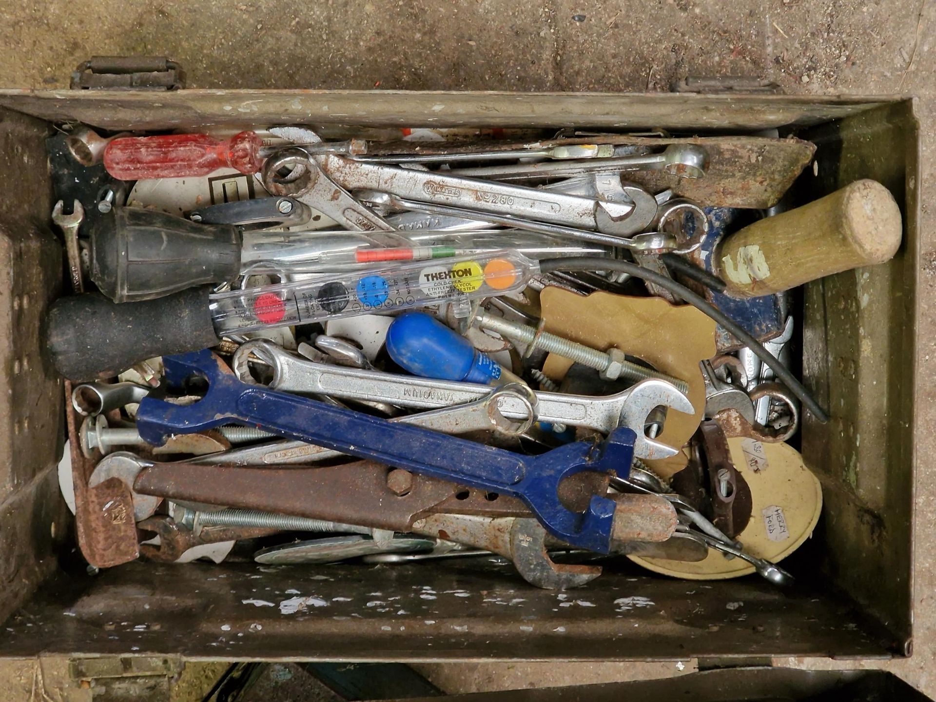 Large collection of useful tools to include, socket sets, drill bits, parkside glue gun, rivets, - Image 3 of 3