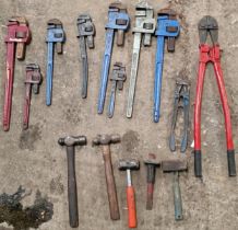 Collection of wrenches and other hand tools (15)`