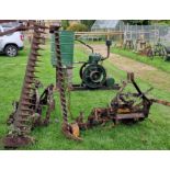 Two vintage finger bar mowers (2)