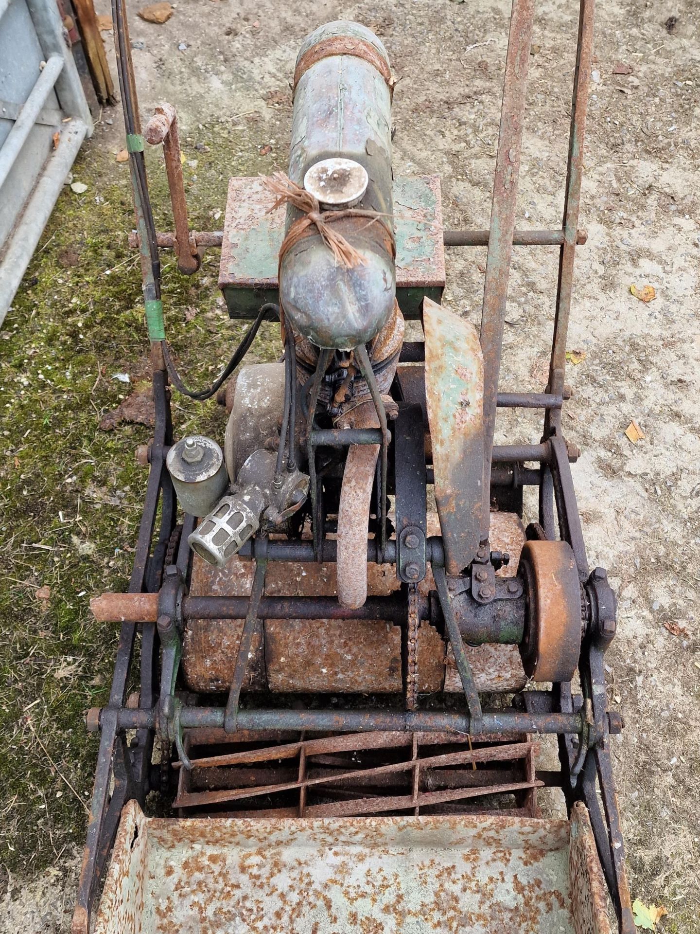 Vintage Atco lawnmower with collection bucket together with another vintage Atco mower, for - Image 2 of 4