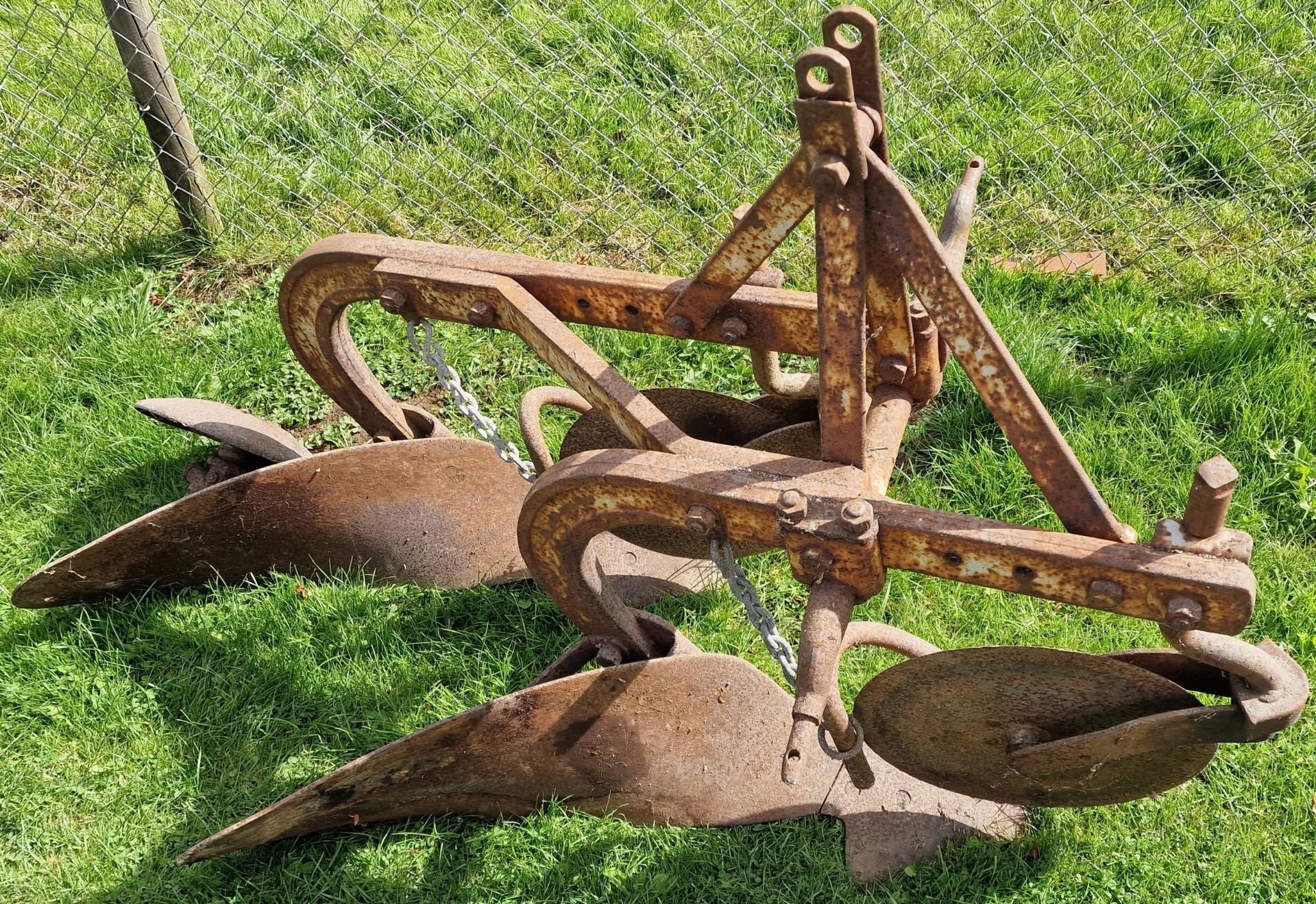 Vintage Ferguson two furrow plough - Image 2 of 2