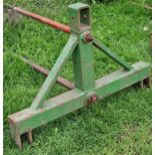 Vintage green two prong tractor bail spike