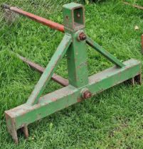 Vintage green two prong tractor bail spike