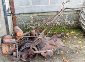 Three vintage rotivators for parts or restoration (3)