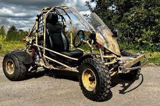 Off-road motorised dune buggy. Needs rewiring Measures 270cm L 123cm W 142cm H