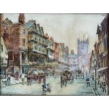 John Wynne Williams (British fl.1900-1920) - 'Bridge Street, Chester', signed and dated '89,