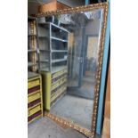 Large gilt wall mirror, 184 x 132cm