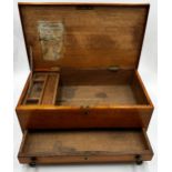 Gentlemen's tool box with drawer. Measures 45 L x 29 D x 20 H