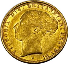 Sovereign coin dated 1882