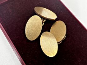 Pair of 9ct cufflinks, 14.5g