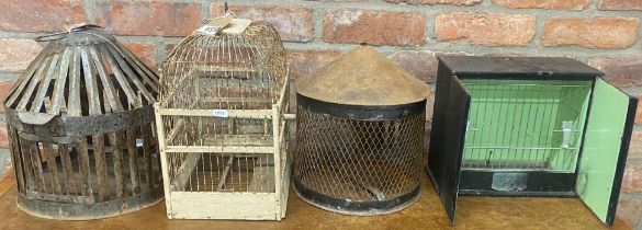 4 vintage birdcages