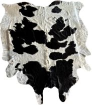 Large cow hide rug, L265 x W201cm