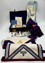 Good collection of Masonic regalia relating to John Walter Thomas Whitfield, to include various