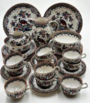 Collection of Booths 'Old Dutch' fluted porcelain part service, comprising plates, cups, saucers,