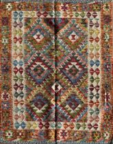Colourful Kelim or Kilim rug, L148 x W103cm