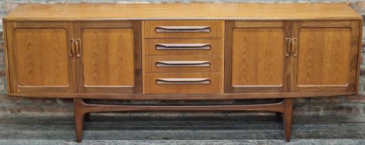 G-Plan 'Fresco' sideboard, 80cm high x 213cm wide x 47cm deep