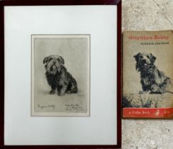 Alex Wilson after R W Macbeth - 'Greyfriars Bobby', painted from life, black and white etching, 15 x