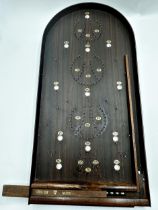 Abbey corinthian master bagatelle board with ball bearings, 72cm long