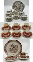 Minton Haddon Hall part tea service together with further Jackson & Gosling Grosvenor china part tea