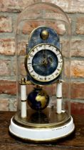Kaiser Torsion world globe clock, astronomical dial with globe pendulum