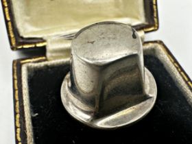 Novelty sterling silver football boot stud, believed to have been presented to former Newcastle