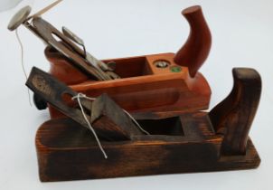 The estate of Peter & Joy Evans of Whiteway, Stroud- ECE of Germany wooden smoothing plane 1 7/8"