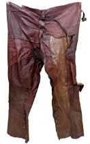 Pair of leather cowboy chaps