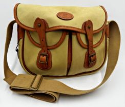 Good quality leather and canvas fishing bag by Leathercrafts