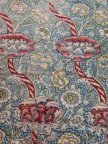 The estate of Peter & Joy Evans of Whiteway, Stroud - A good large William Morris pattern drape wit