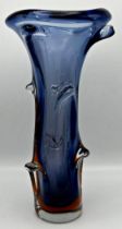 1960s Jan Beranek for Skrdlovice art glass vase, 34cm high x 16cm diameter